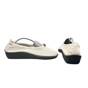 Arcopedico White Sparkle Ballet Flats EU 41 US 10 Comfort Shoes